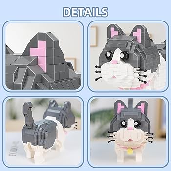 Amazon.com: Cute Animal Micro Mini Building Blocks Kit, Blue